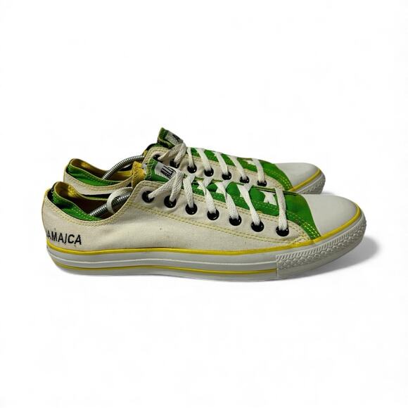 Converse Chuck Taylor All Star Jamaican Flag Low Top Canvas Sneakers Men's 12 - Picture 3 of 10